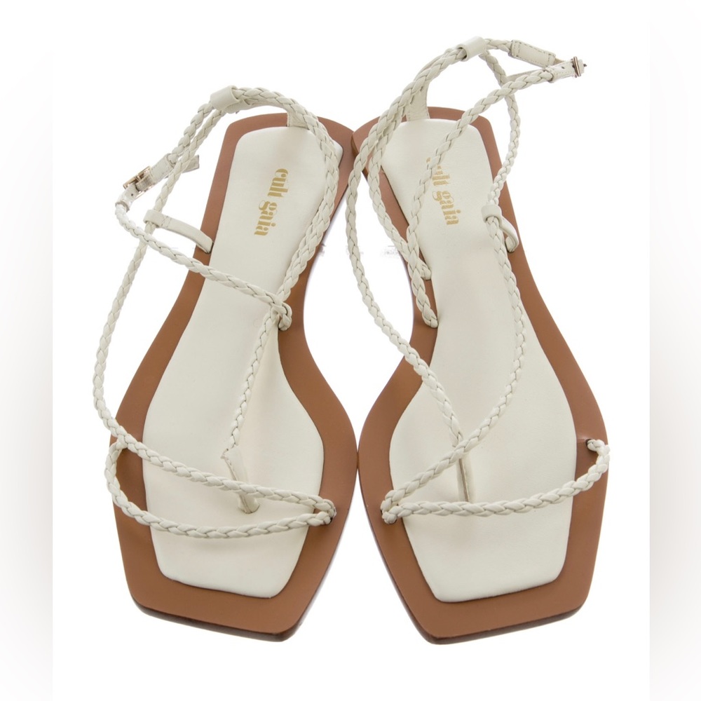 Cult Gaia leather sling back sandals gladiator